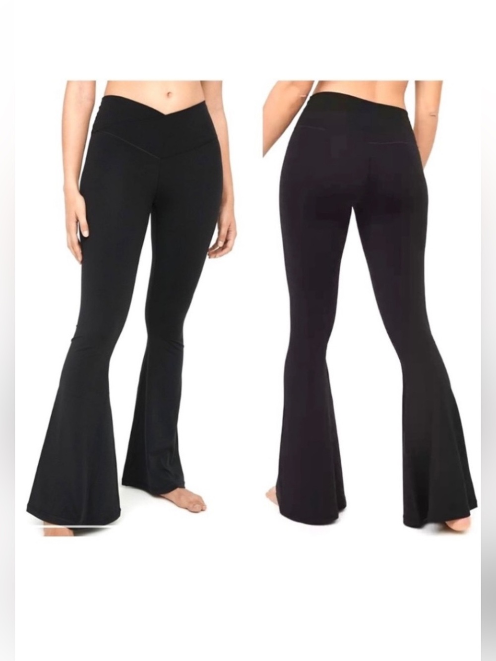 Offline by Aerie Black Flared Yoga Pants XXL